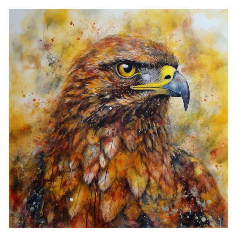 Modern & Colourful Eagle Wall Art by Bodhi