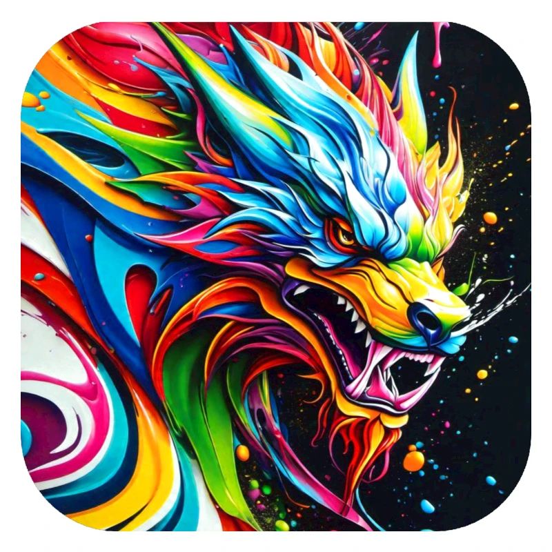 Dragon chinois cool dans le style graffiti