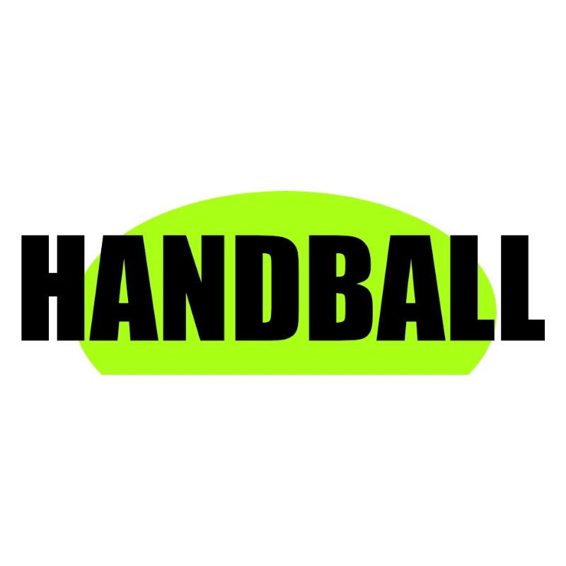 Impression néon vert néon de handball