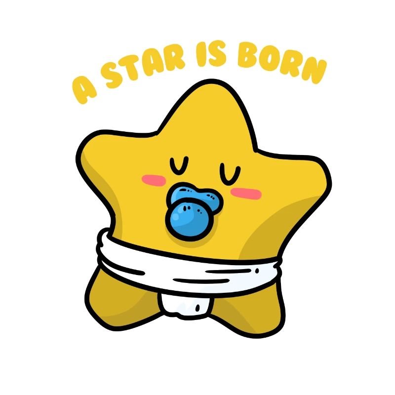 Naissance de bébé Star Bright Bright Sky Clouds