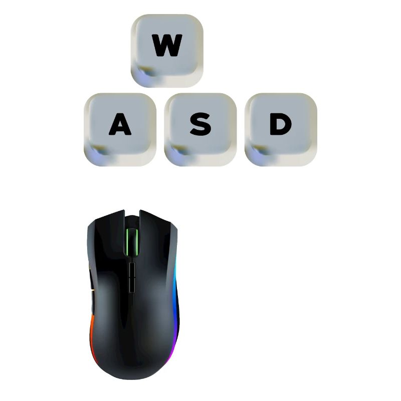 WASD Aim Gaming Zocken Videospiel, PC, Computer
