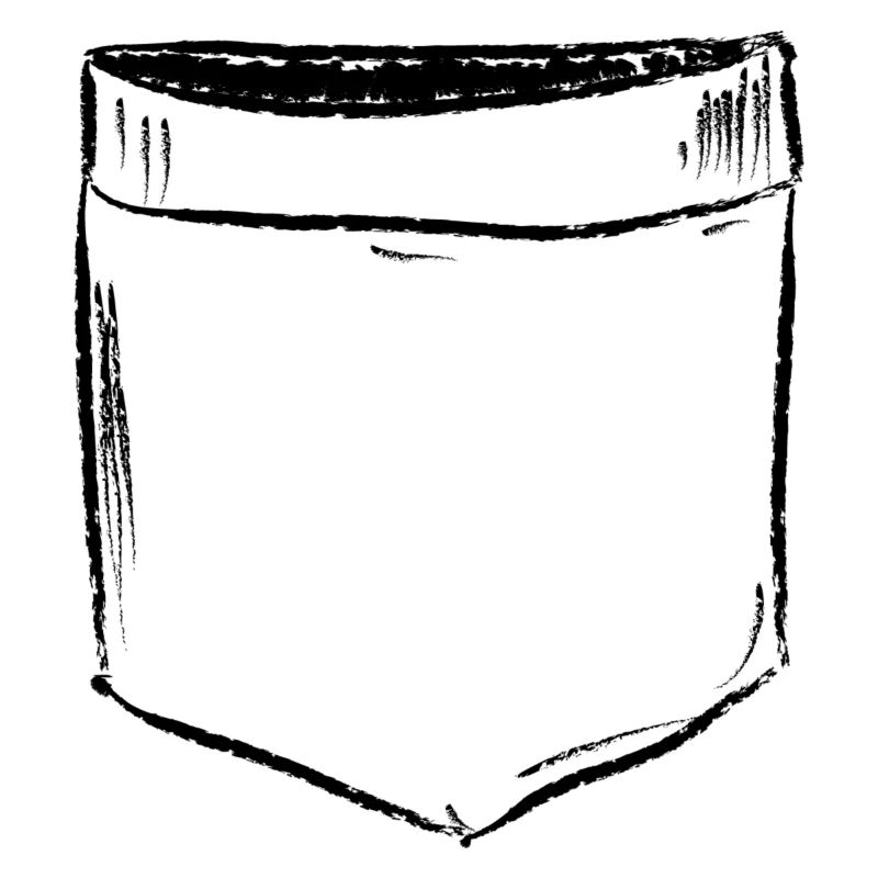 Brusttasche Comic Draw