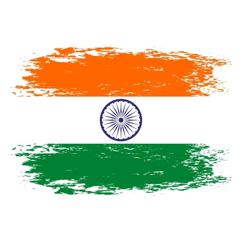 Drapeau de l’Inde aspect utilisé