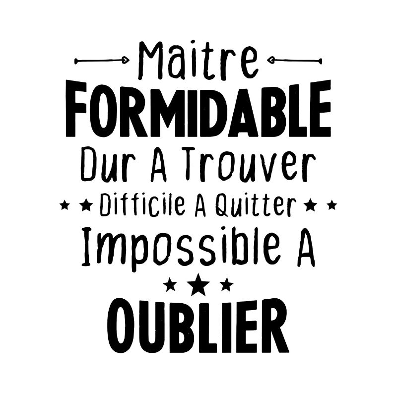 Maître Formidable Idée Cadeau Maître D'école