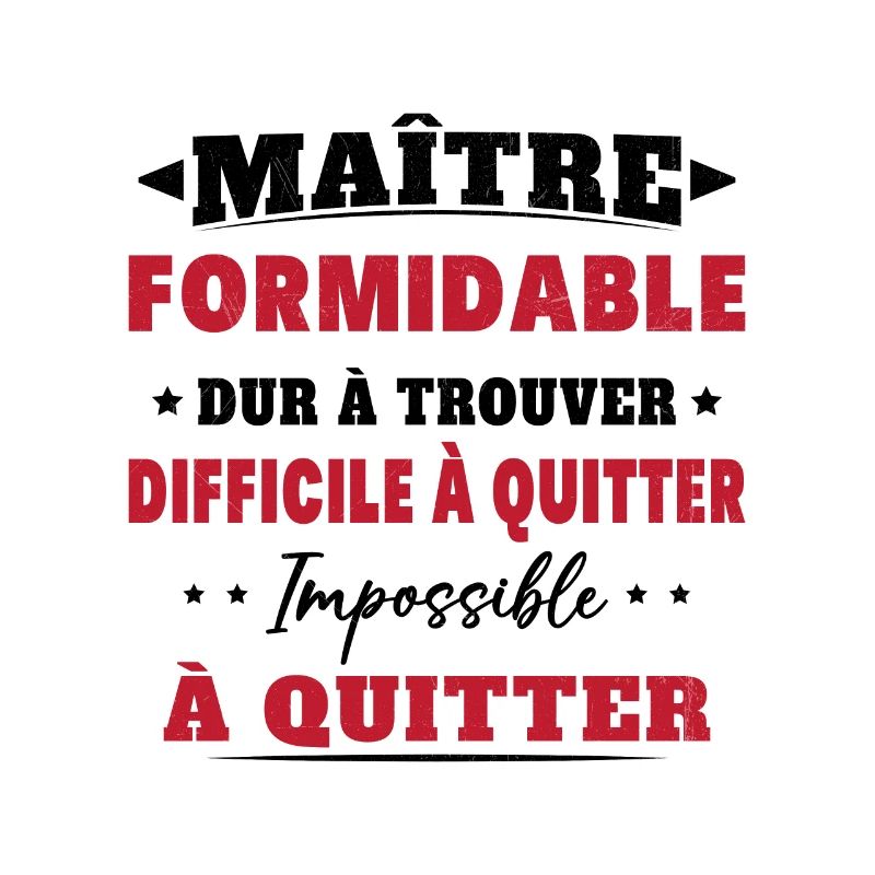Maître formidable idée cadeau maître d'école