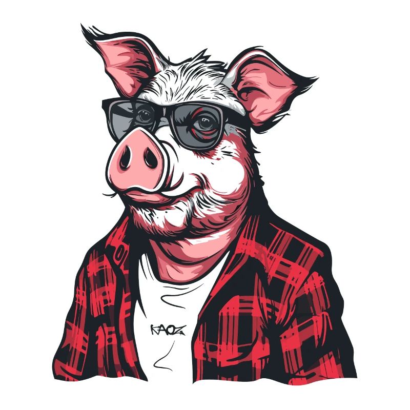 Cochon bûcheron