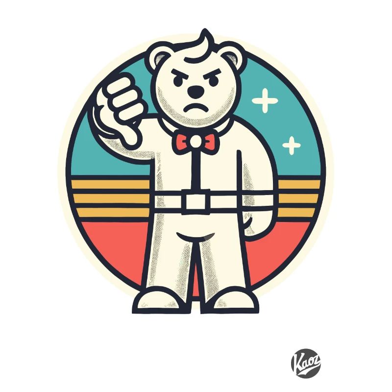 Mauvaise note, pouces vers le bas Rejeter l’ours