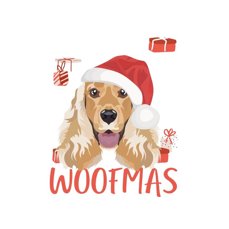 Deutsch Cocker Spaniel Merry Christmas