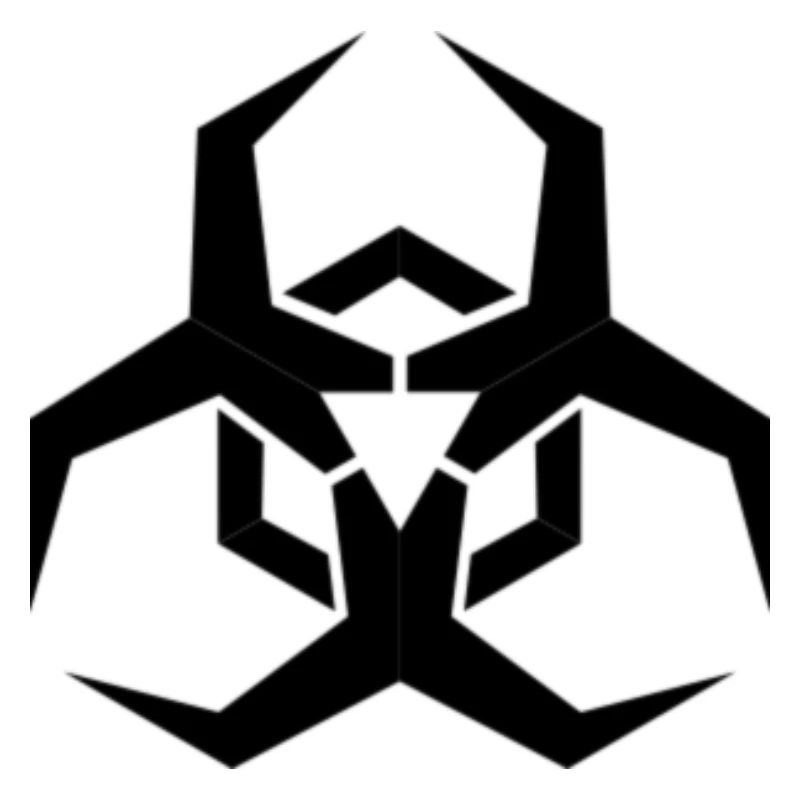 Angular Biohazard Symbol