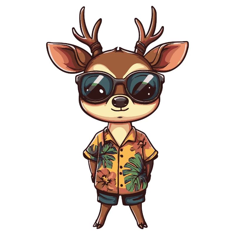 Hirsch Comic Cool Sommer