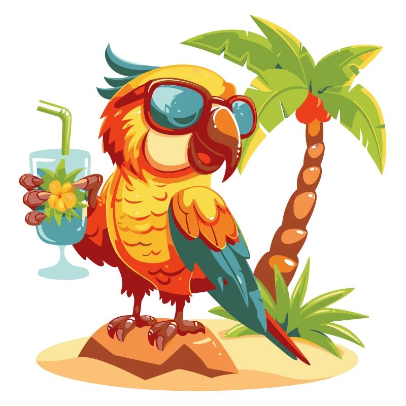 Papagai Island Summer Palm