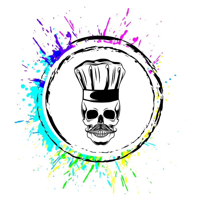 Skeleton Chef Skull Chef