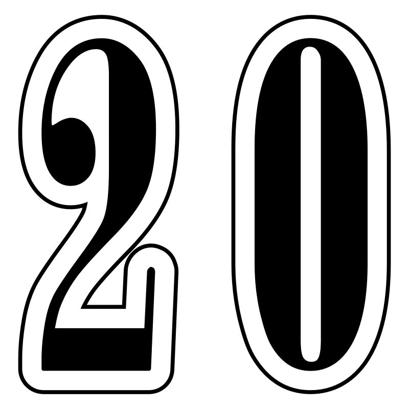20 Number symbol