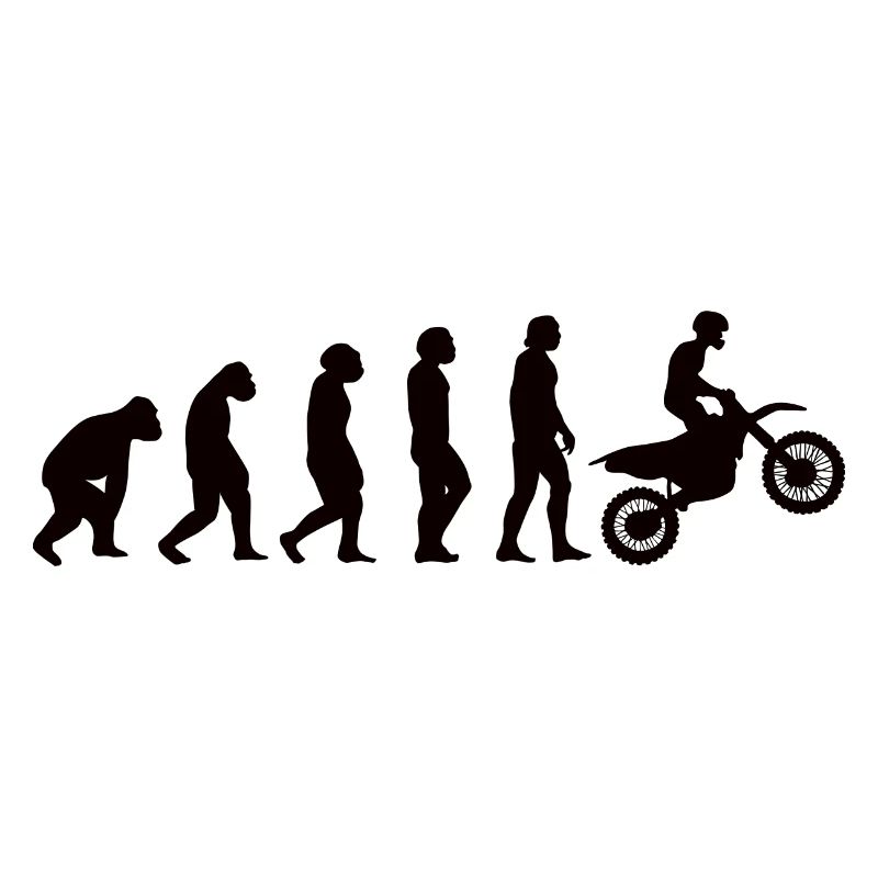 Motorrad Biker Evolution Mofa Moped Motorradfahrer