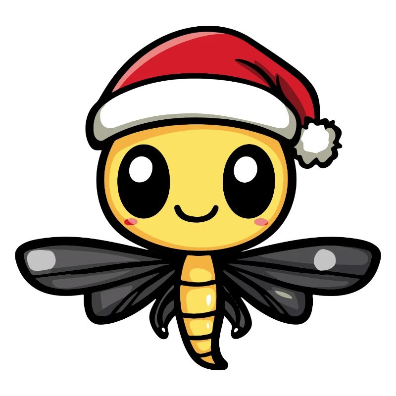 Libellule Noël mignon