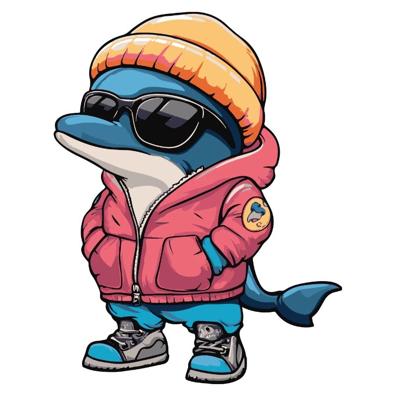 Delfin Winter Comic