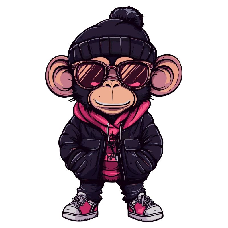 Monkey Winter Comic