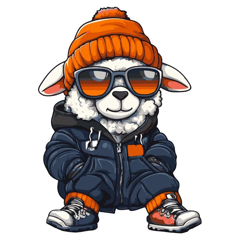 Sheep Winter Comic