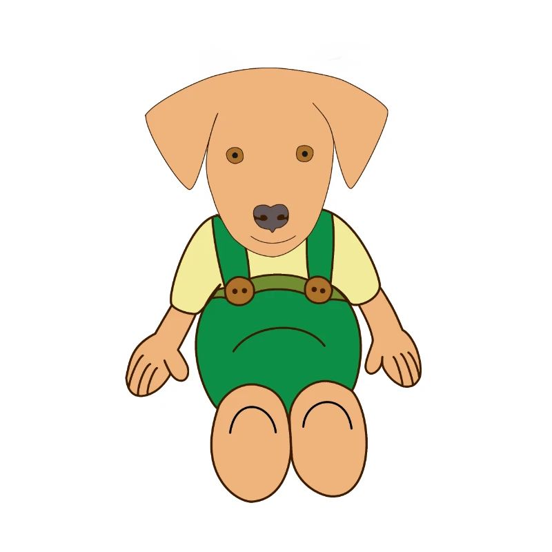 Petit chien mignon dessin