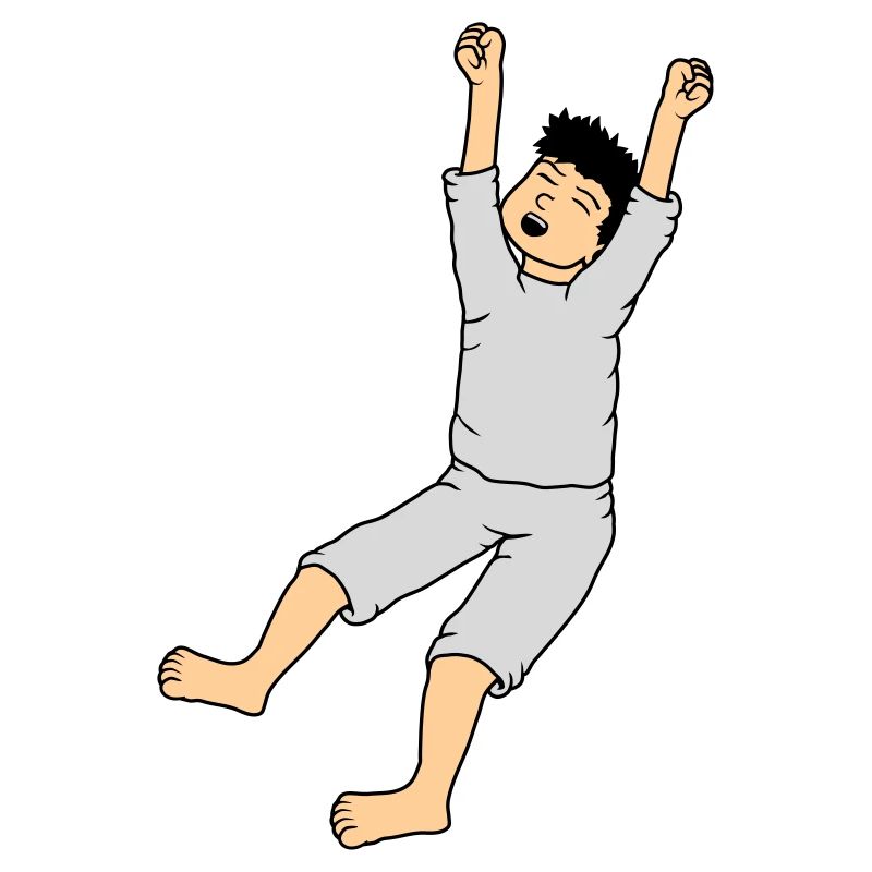 Homme en pyjama