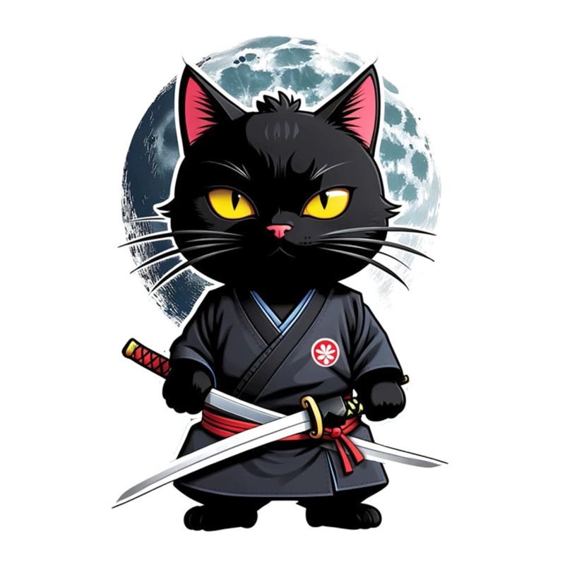 Ninja Cat - Samurai Kitten