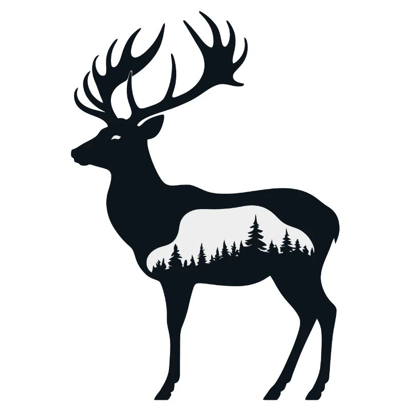 Hirsch Silhouette