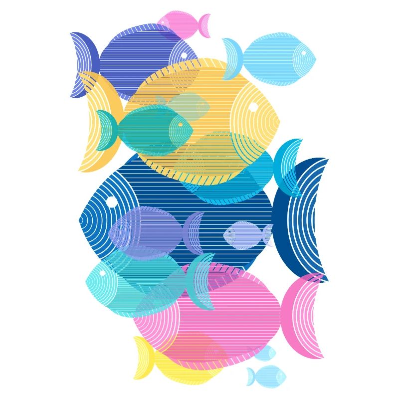 Fische (Schwarm, Muster)
