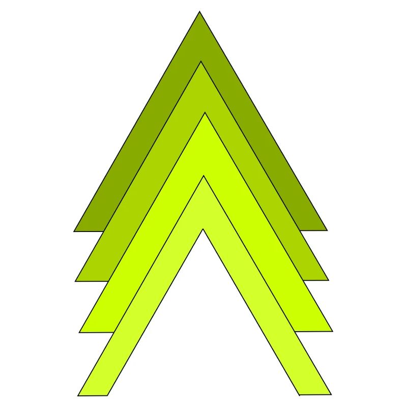 Flèches vert néon