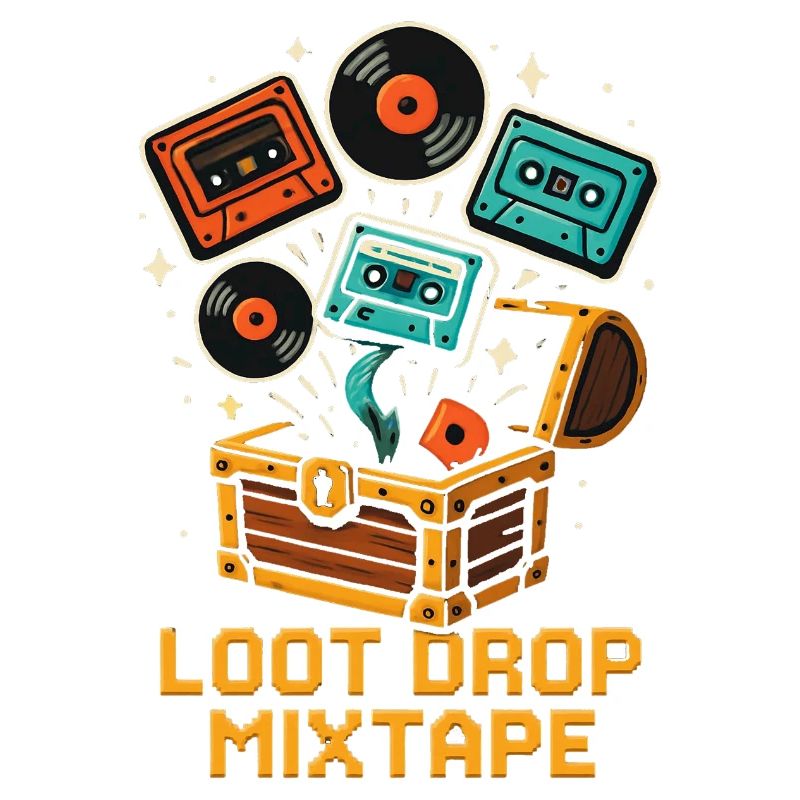 LOOT DROP MIXTAPE Rétro Gaming K7 Vinyle
