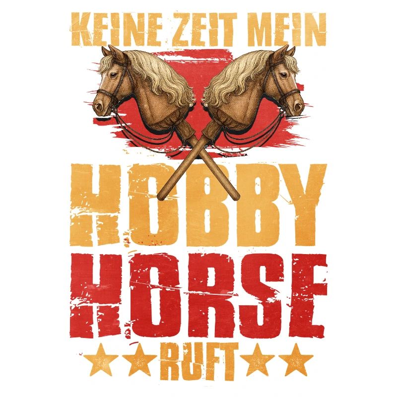 Doppelte Pferdeköpfe Hobby Horse Statement