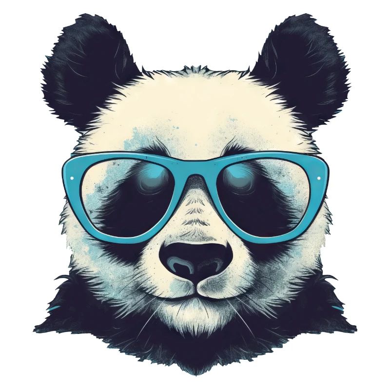 Cooler Panda mit Sonnenbrille