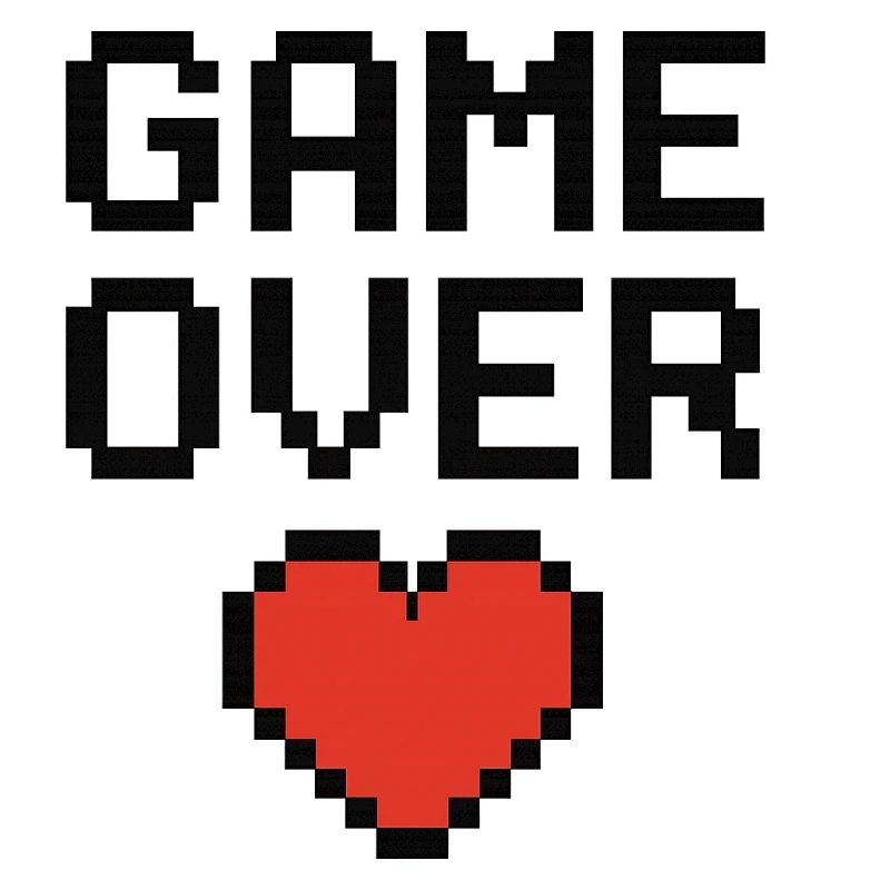 Pixel Heart Game Lover Design