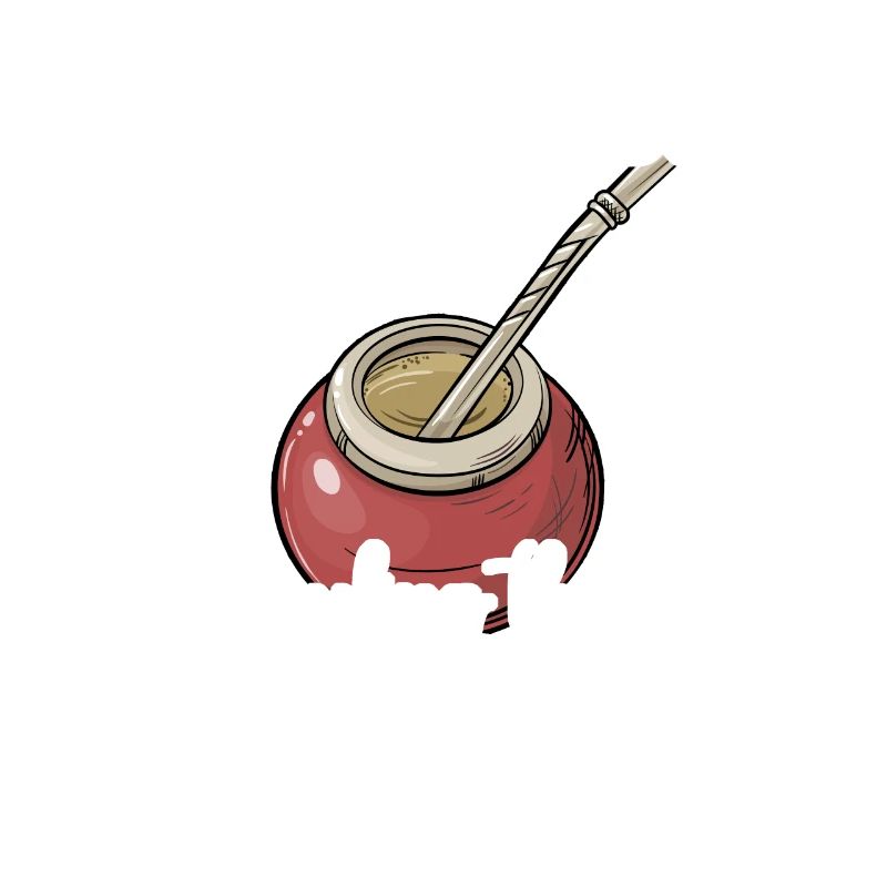 Yerba mate tea drinker