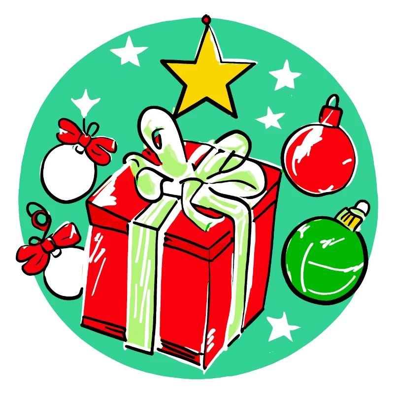Weihnachtsgeschenkbox & Dekorationen