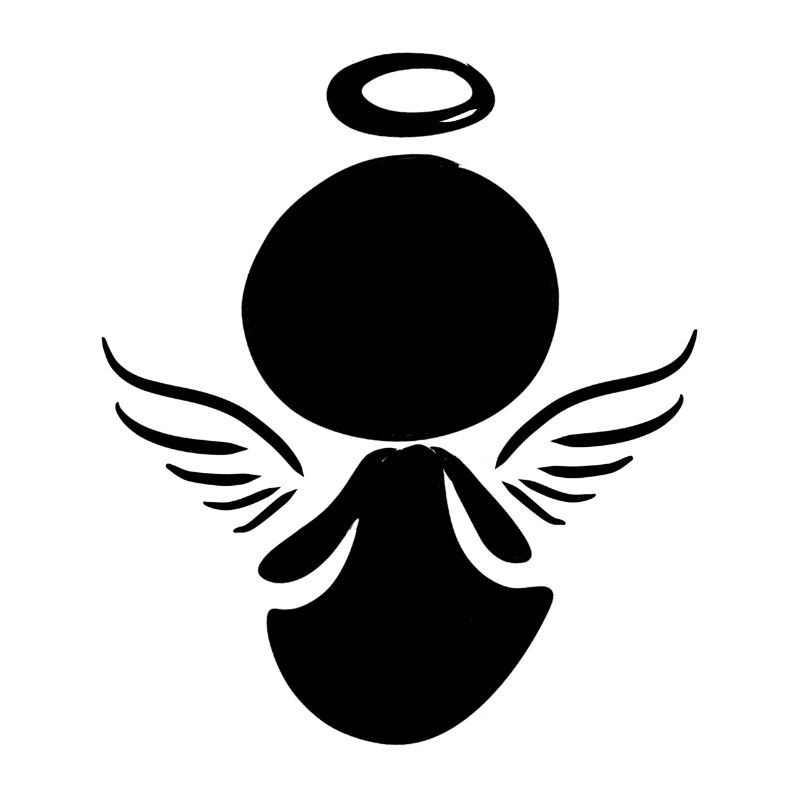 Angel symbol protector fly man