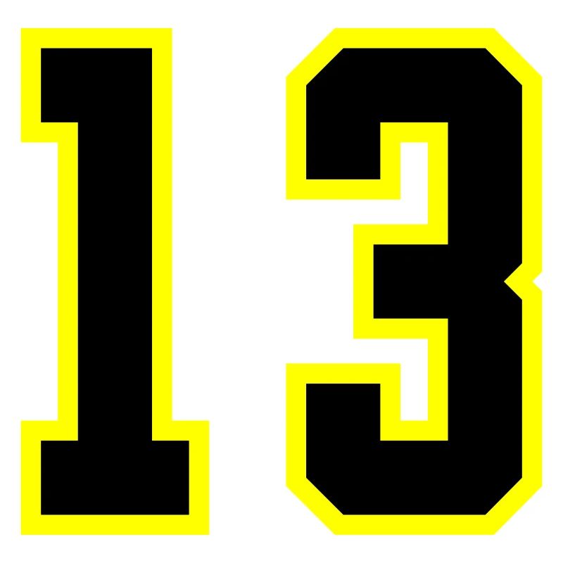 Maillot à 13 numéros