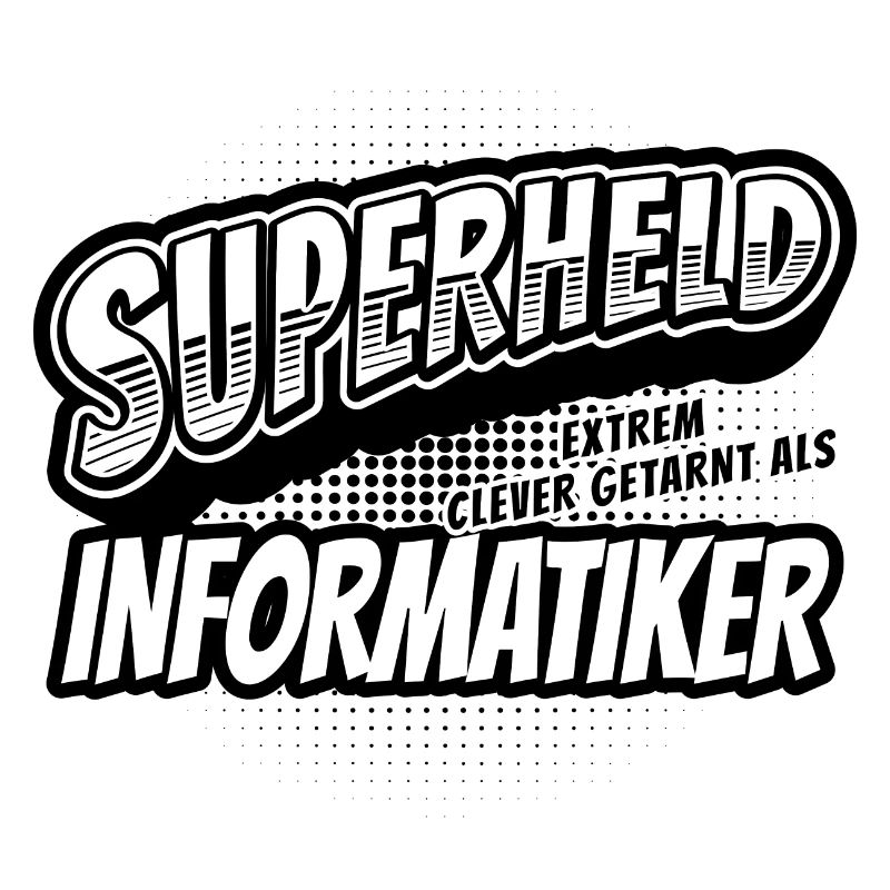 Superheld, clever getarnt als Informatiker