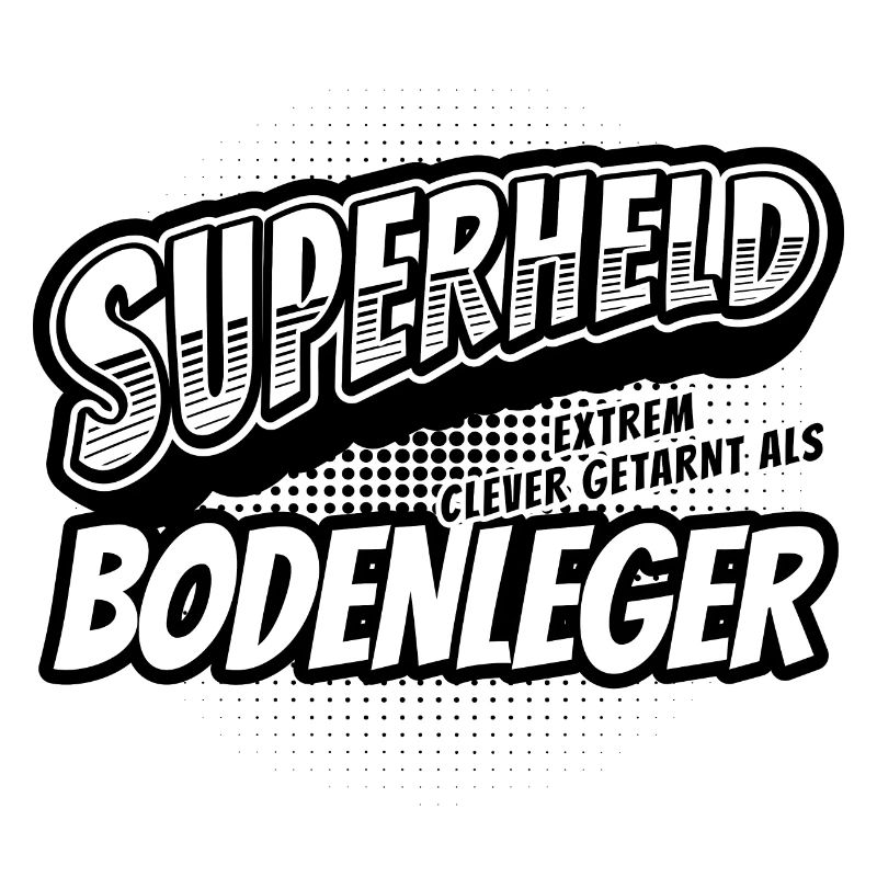 Superheld, clever getarnt als Bodenleger
