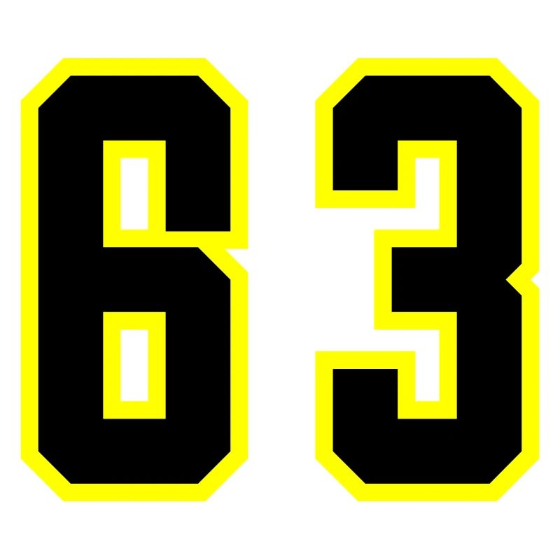 Maillot à numéros 63