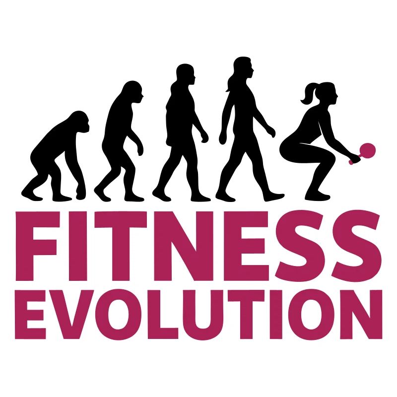 Fitness Evolution Woman Gift Cool
