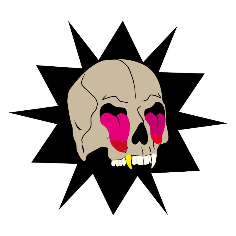 Skull that pulls tongues