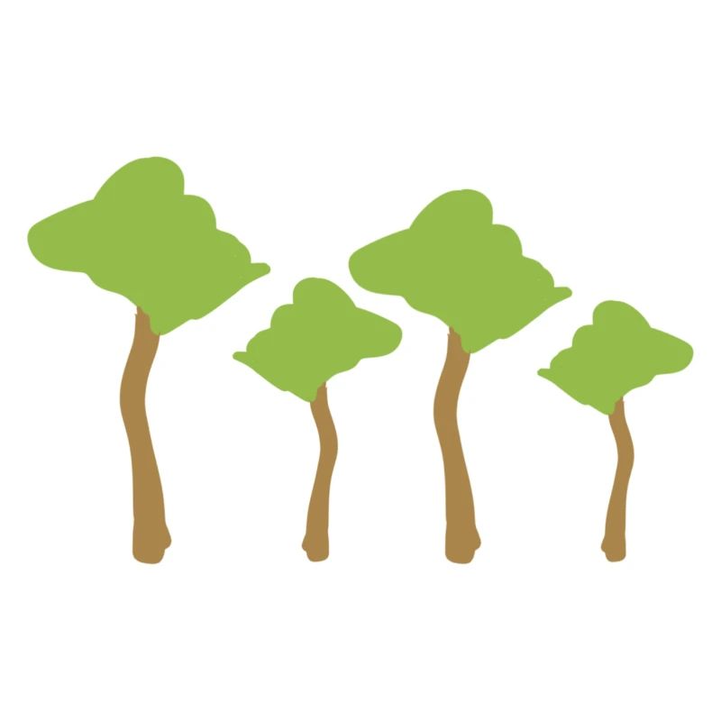 four trees tree forest