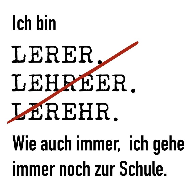 Ich bin Lehrer