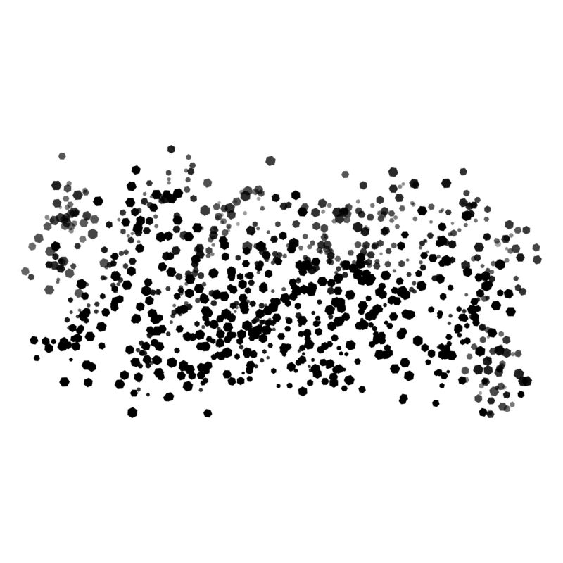 Point brillant du motif de points