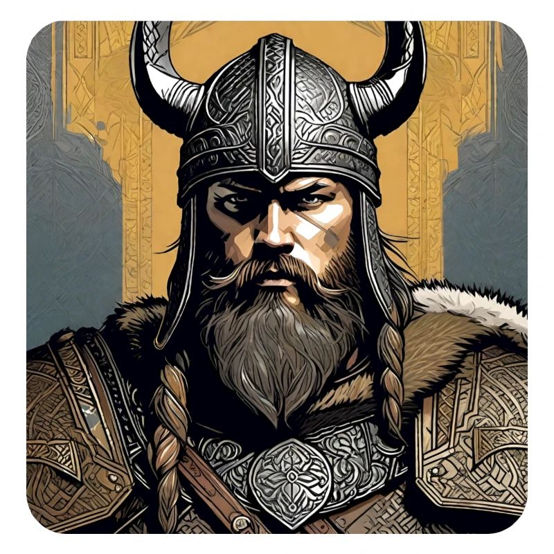 Fier Viking avec casque de cornes