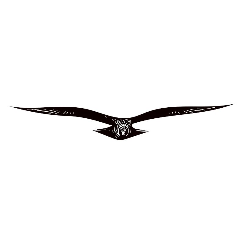Elegant flying eagle