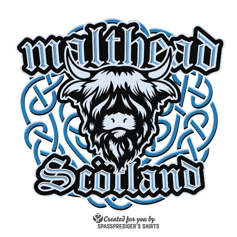 Malt Whiskey Malthead Celtic Braid Motif