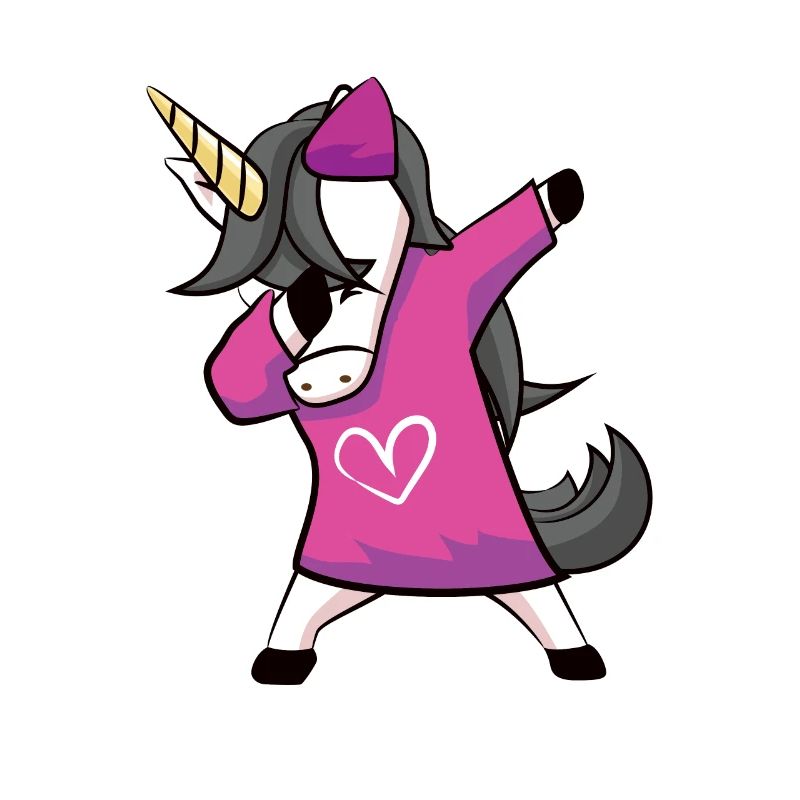 Dabbing Unicorn Einhorn Mädchen