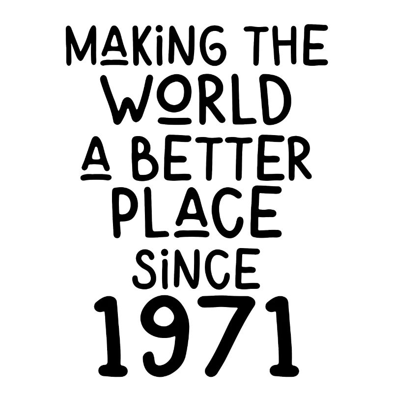 Making the World a better place since 1971