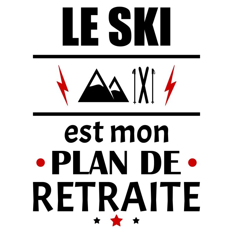 Le ski est mon plan de retraite, humour, noël